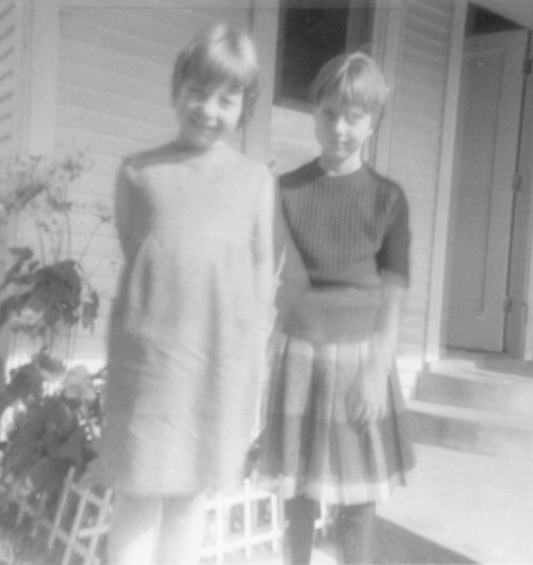 Starr Lara and her older sister Jamie Grissim in 1964, seven years before Jamie vanished.