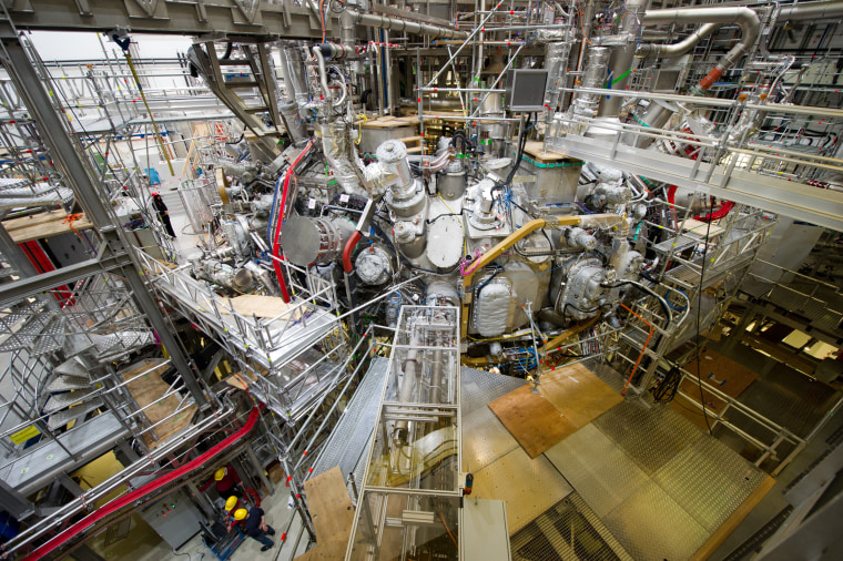 The Wendelstein 7-X fusion reactor in Greifswald, Germany in 2015.