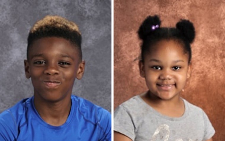 Image: Jeremiah Myers, 11; and Shanise Myers, 5