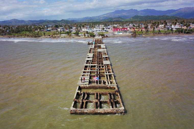 Image: An aerial view of the Punta Santiago pier