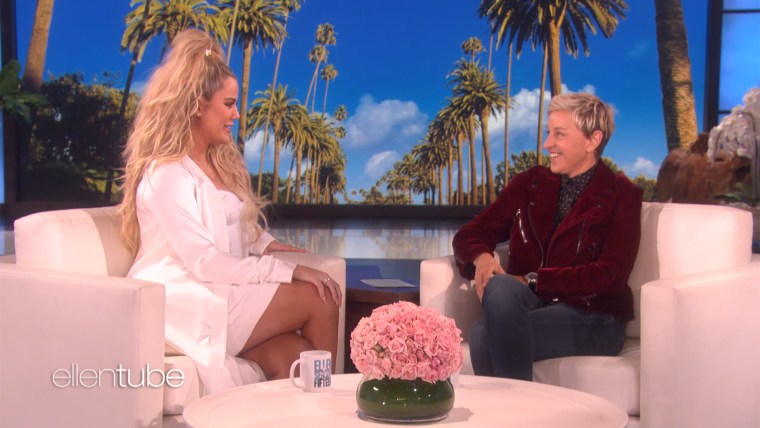 Khloe Kardashian explains on 'Ellen' why she waited to announce