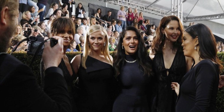 Actresses Halle Berry, Reese Witherspoon, Salma Hayek, Ashley Judd and Eva Longoria
