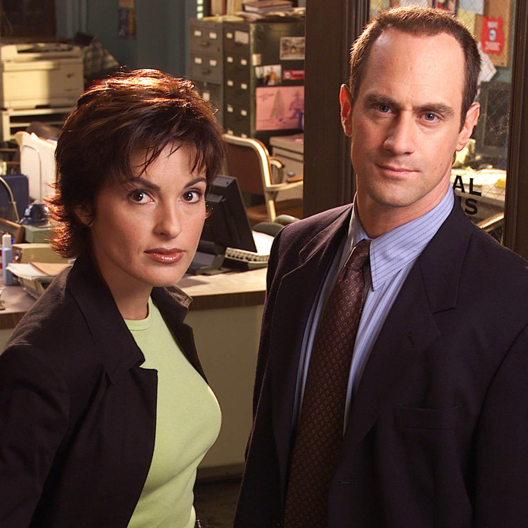 Mariska Hargitay and Christopher Meloni on 'SVU'