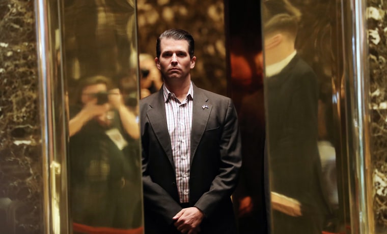 Image: Donald Trump Jr. arrives at Trump Tower