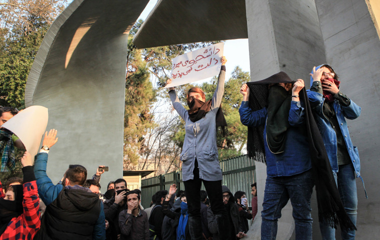 Image: Students clash with riot police