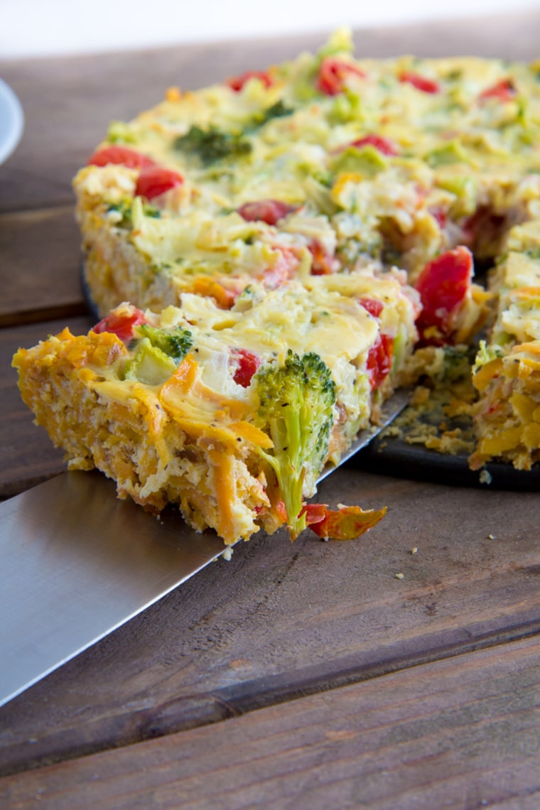 Sweet Potato Crust Quiche