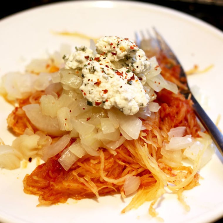 Protein Punch Marinara Spaghetti Squash