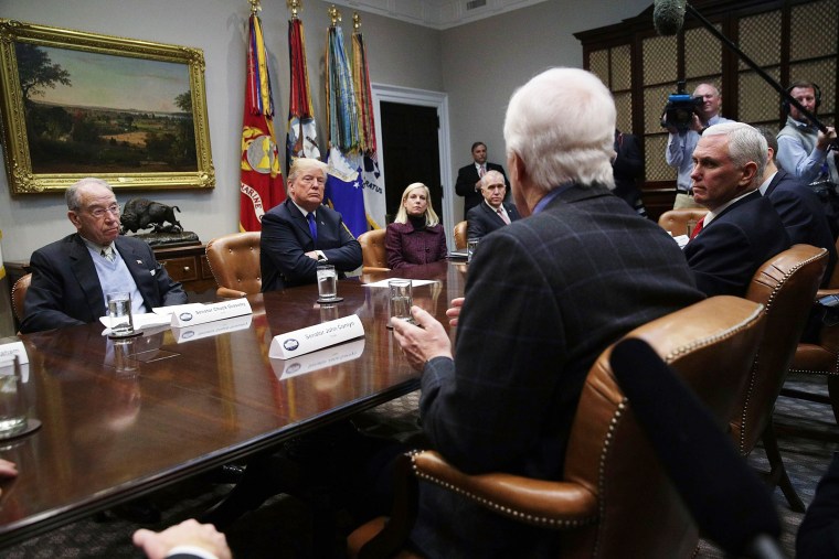 Image: President Trump meets with GOP senators in the White House