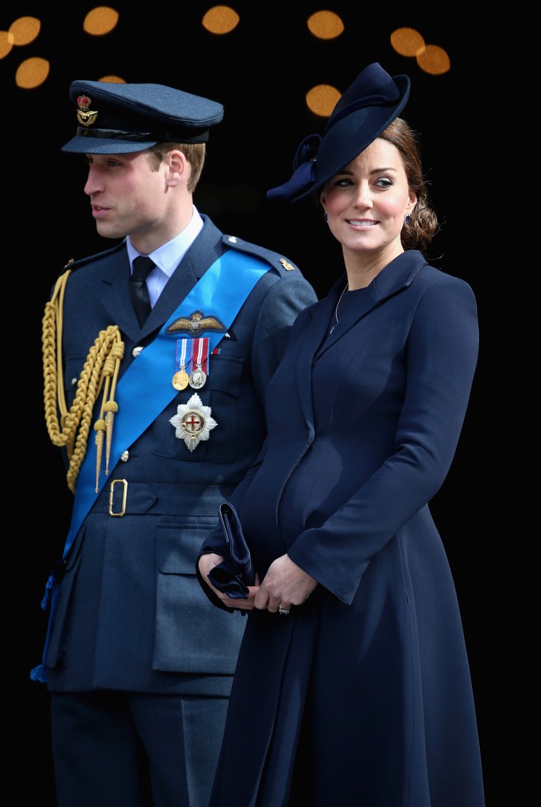 Prince William, Duke of Cambridge and Catherine, Duchess of Cambridge leave St Paul's Cathedral after a Service of Commemoration for troops who were stationed in Afghanistan on March 13, 2015 in London, England.