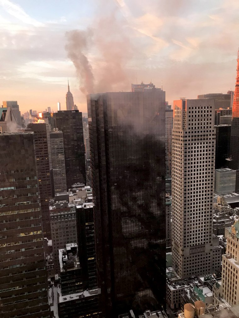 Tiffany's flagship store in Manhattan was ablaze after an electrical fire,  authorities say