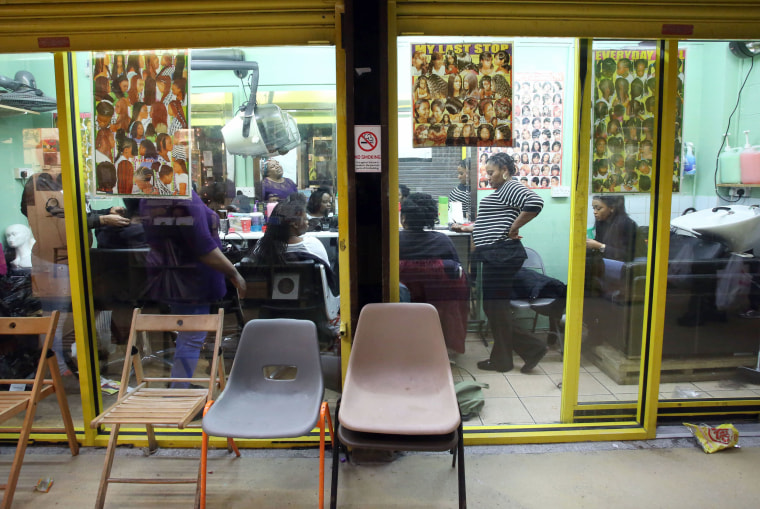 Image: A beauty salon in Brixton