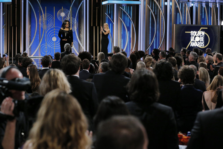 Image: Oprah Winfrey accepts the 2018 Cecil B. DeMille Award