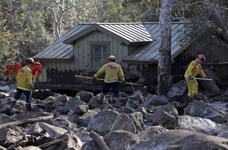 Image: Mudslides Kill Over 10 People In Montecito, Where Wildfire Scorched Hillside