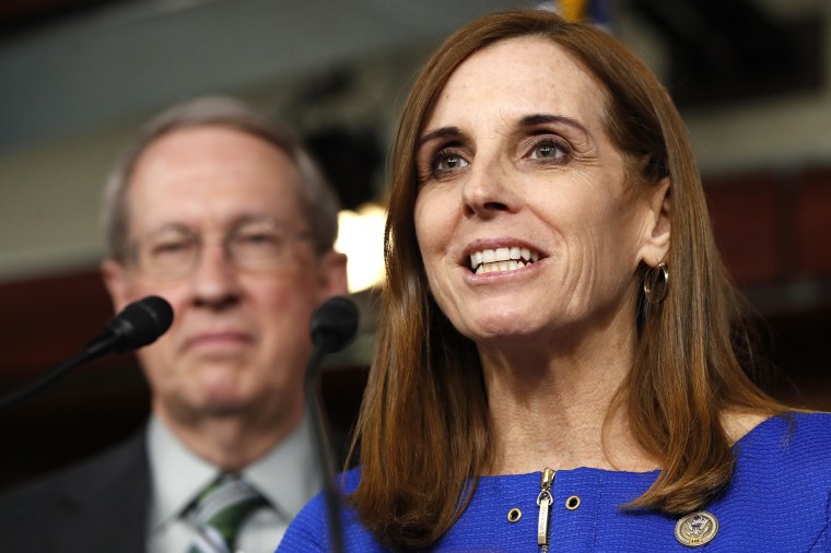 Image: House Homeland Security Border and Maritime Security Subcommittee Chairwoman Rep. Martha McSally (R-AZ) speaks during a news conference on Jan. 10, 2018.