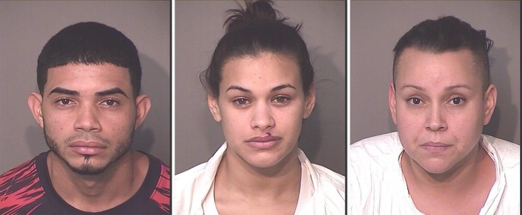 Alexis Ramos-Rivera, Gloriamarie Quinones-Montes, and Ishnar Marie Lopez-Ramos, who are suspected of killing a Florida resident in a murder-for-hire-plot.