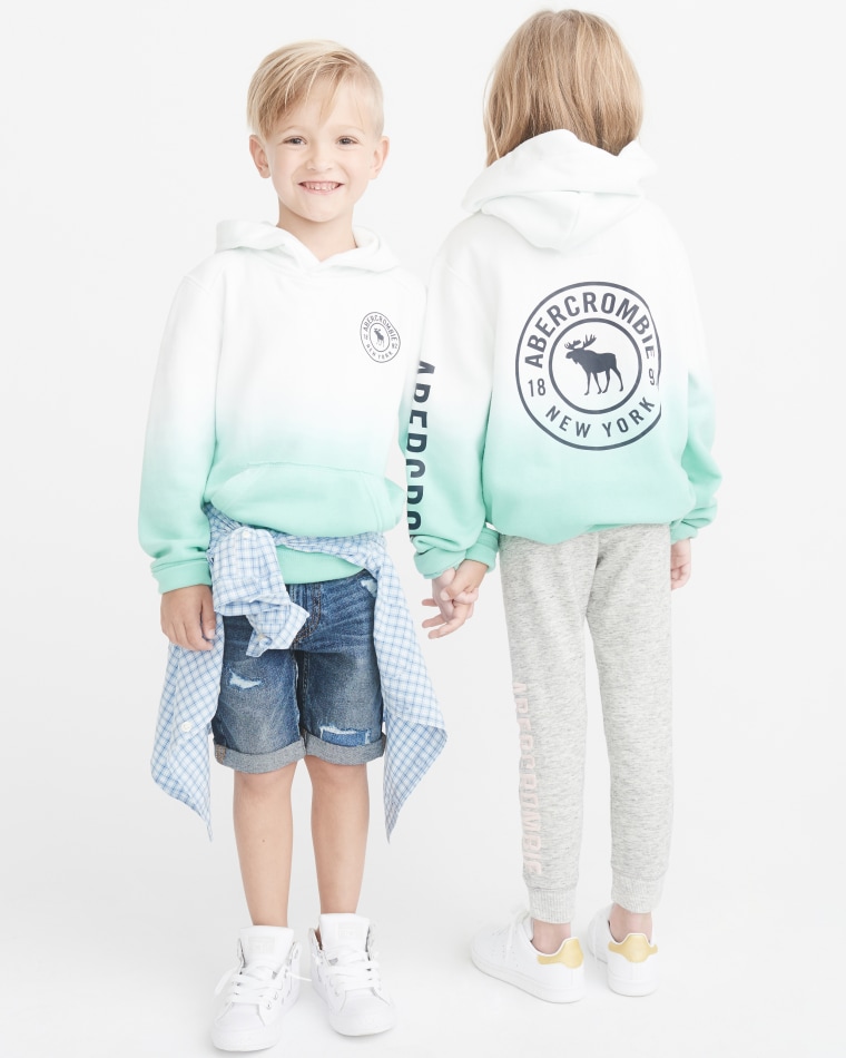 The clothing line is on sale at Abercrombie Kids stores and online this month. 