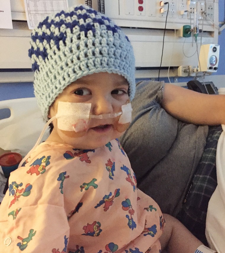 In her short life, Skye received 77 blood transfusions as she battled cancer.