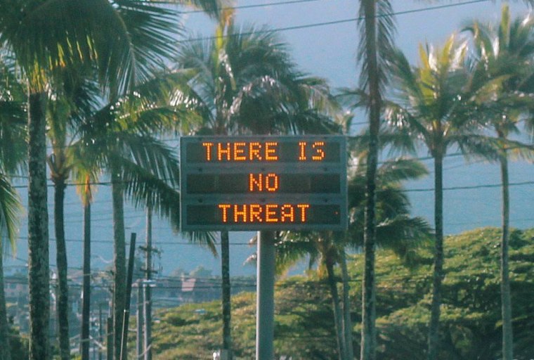 Image: An electronic sign in Oahu