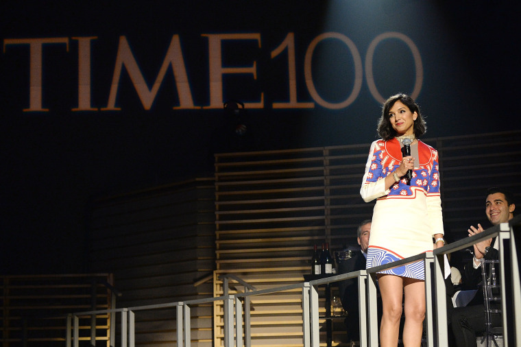 Image: Radhika Jones speaks at the Time 100 gala