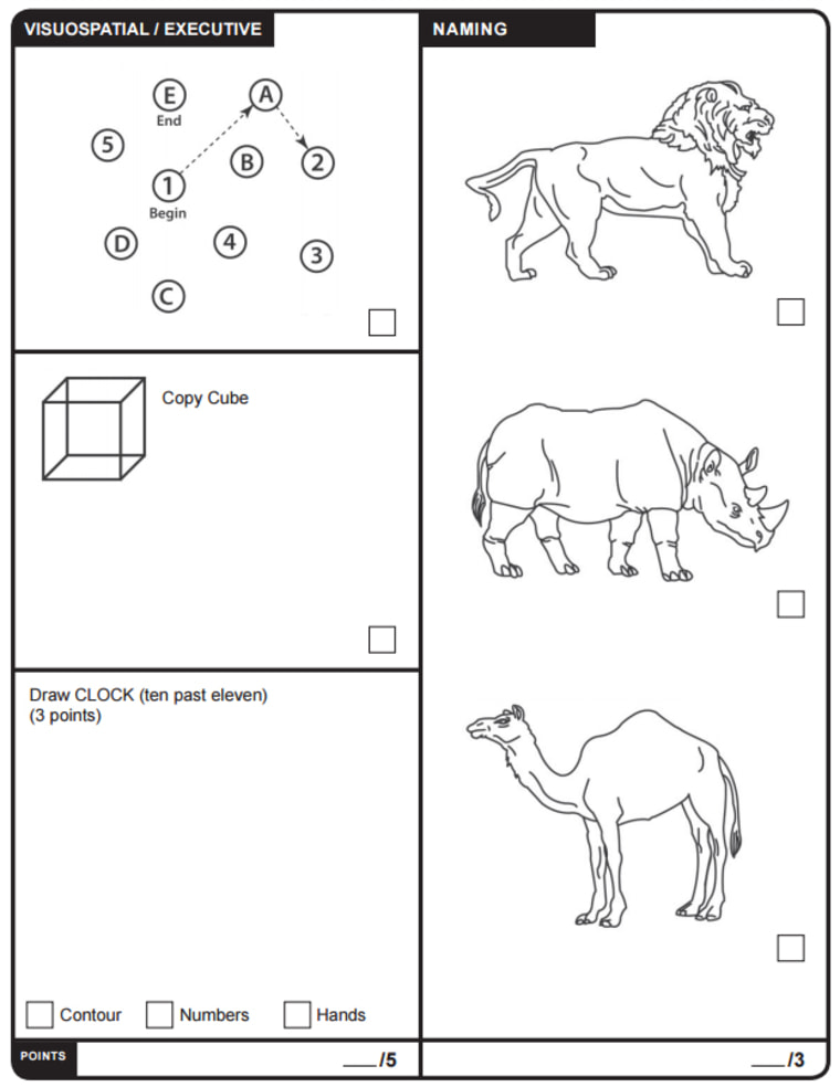 What s The Montreal Cognitive Assessment Mental Test Trump Took What s The Montreal Cognitive Assessment Mental Test Trump Took