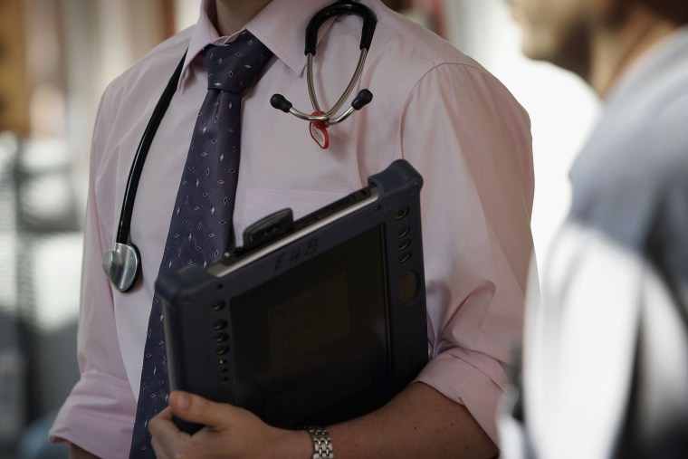 Image: A doctor in Birmingham, England