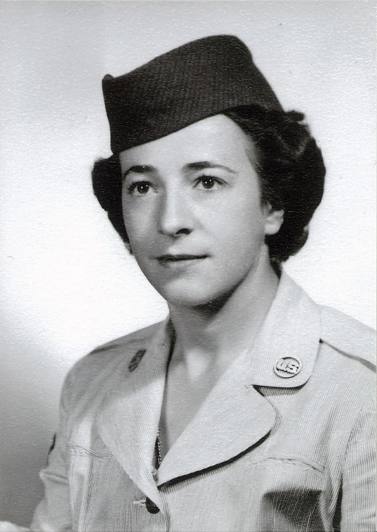 Image: Helen James entered the military in 1952 as a radio operator on a base in Roslyn, New York.