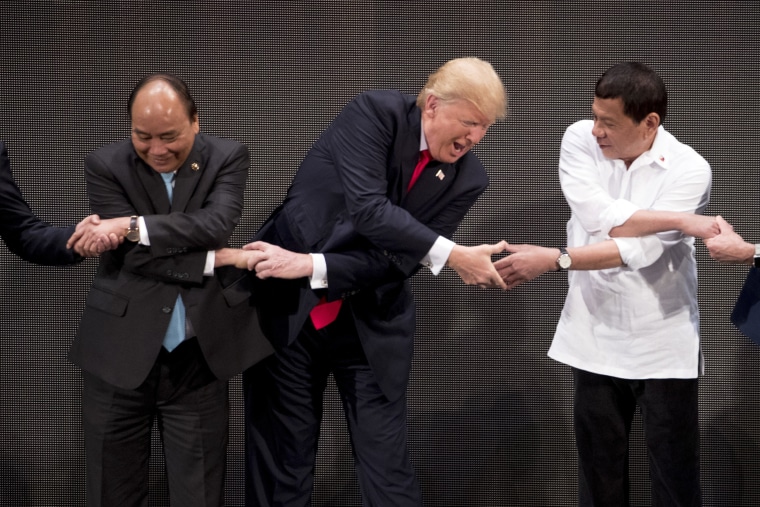 Image: Donald Trump, Rodrigo Duterte, Nguyen Xuan Phuc