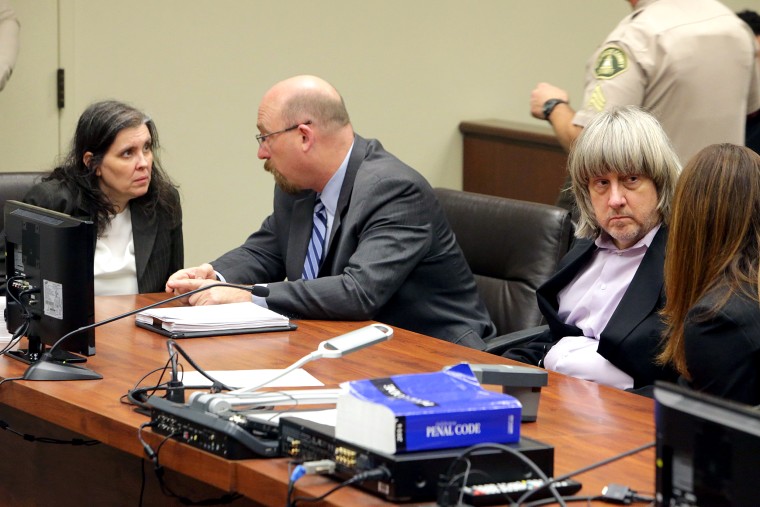 Image: David Turpin and Louise Turpin appear in court for their arraignment in Riverside