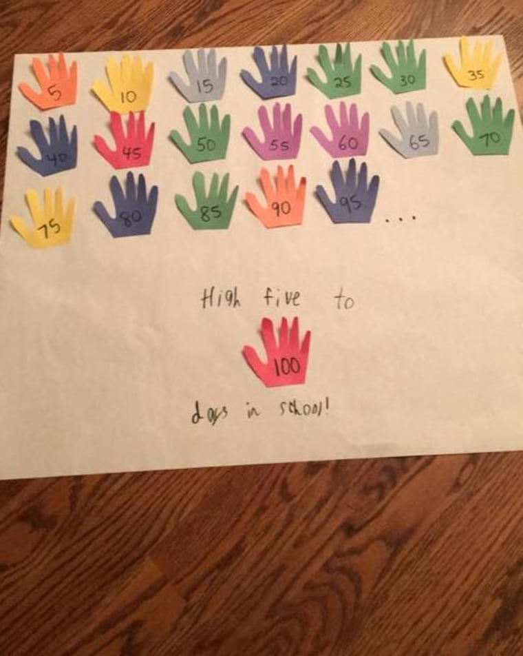 10 easy poster ideas to celebrate your child's first 100 days of school