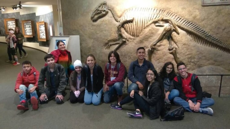 Venezuelan and Colombian youth in the Partners of the Americas cultural exchange program in Tennessee.