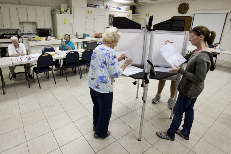 Image: U.S. Citizens Head To The Polls To Vote In Presidential Election