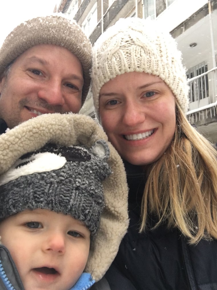 Richard Engel with wife Mary and son Henry, who has Rett syndrome.