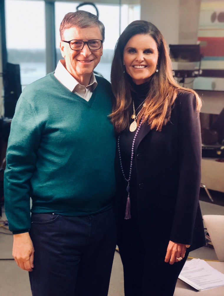 Maria Shriver and Bill Gates