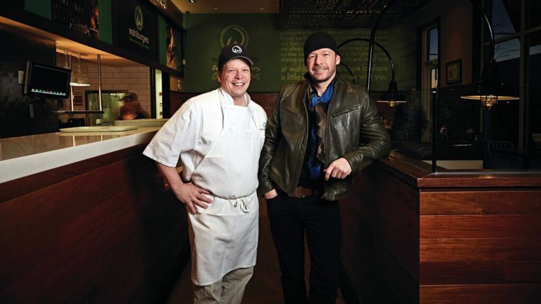 Paul and Donnie Wahlberg at their restaurant