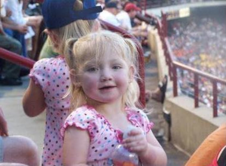 "Our CHD angel will forever be 3," wrote Misty Humphreys. "She changed all of us and touched many lives in her three short years here on earth."
