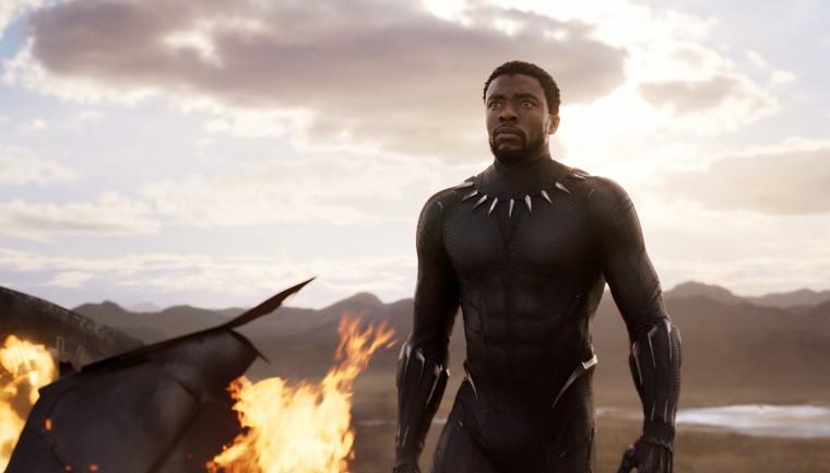 Image: Chadwick Boseman in a scene from \"Black Panther,\" in theaters on Feb. 16, 2018.