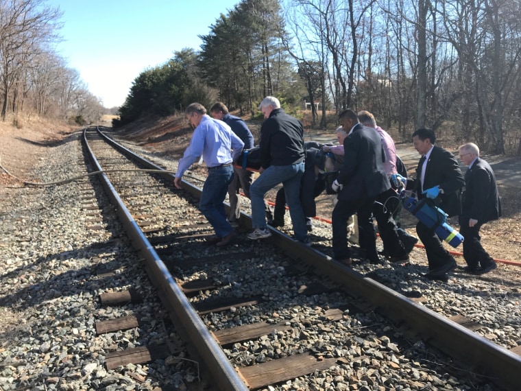 Image: Virginia train crash scene