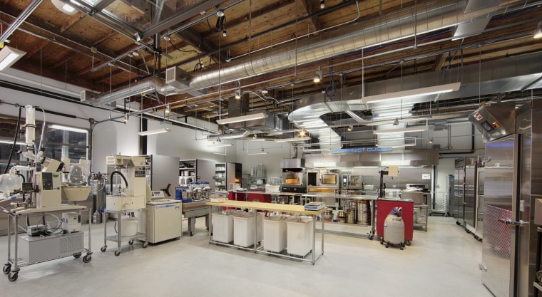 A view of the industrial laboratory and kitchen where the authors of "Modernist Bread" conducted the food experiments and recipes featured in the book.