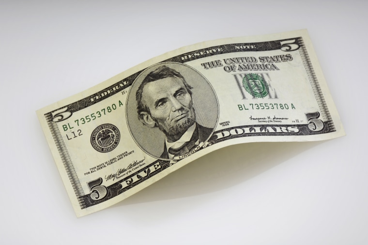 Image: five dollar bill