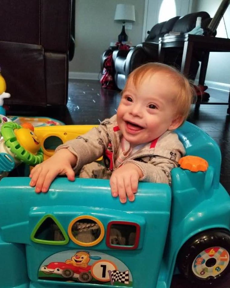 "He may have Down syndrome," said Cortney Warren of her son, "but he's always Lucas first."