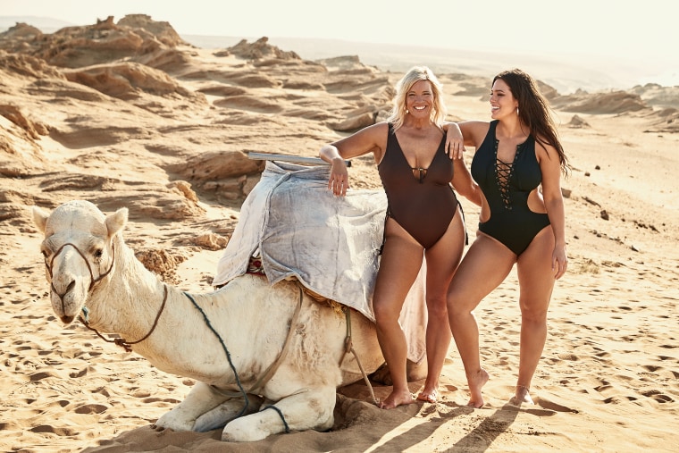 Ashley Graham and mom in Swimsuits For All ad campaign