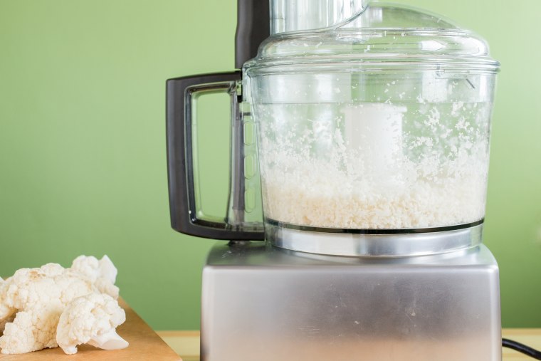 How to make cauliflower fried rice in a food processor