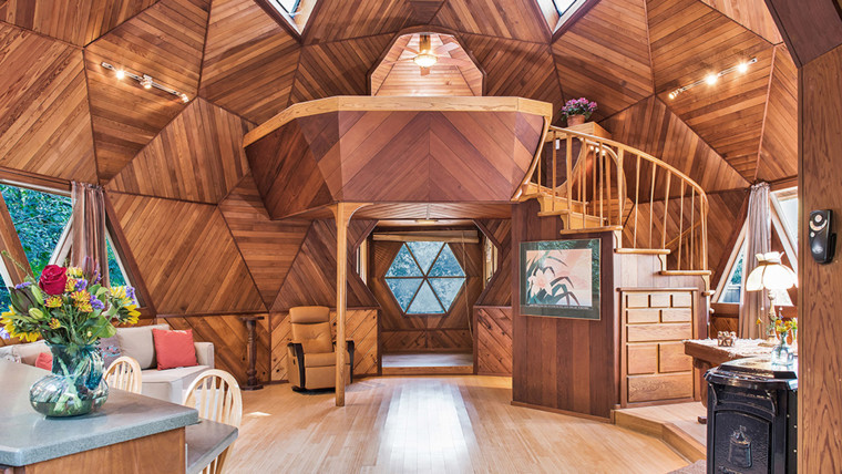 See Inside a Connecticut Geodesic Dome Home for Sale (PHOTOS)