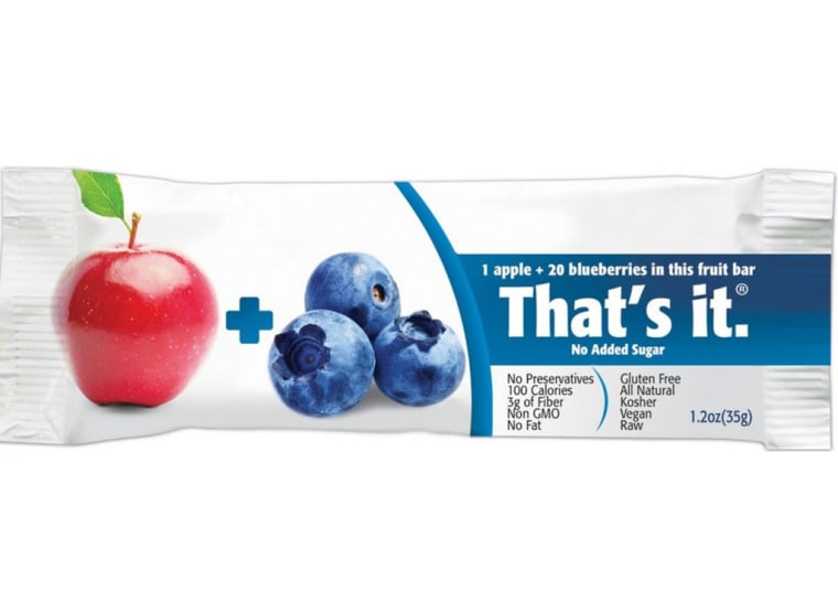 That's It Apple and Blueberry Fruit Bars