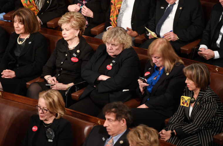Image: Members of Congress attend the State of the Union