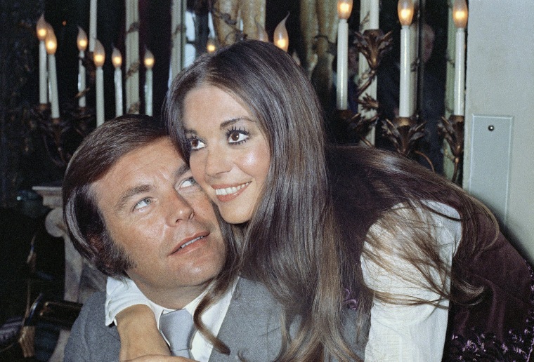 Image: Actor Robert Wagner and former wife Natalie Wood, on board the Queen Elizabeth II in April 1972.