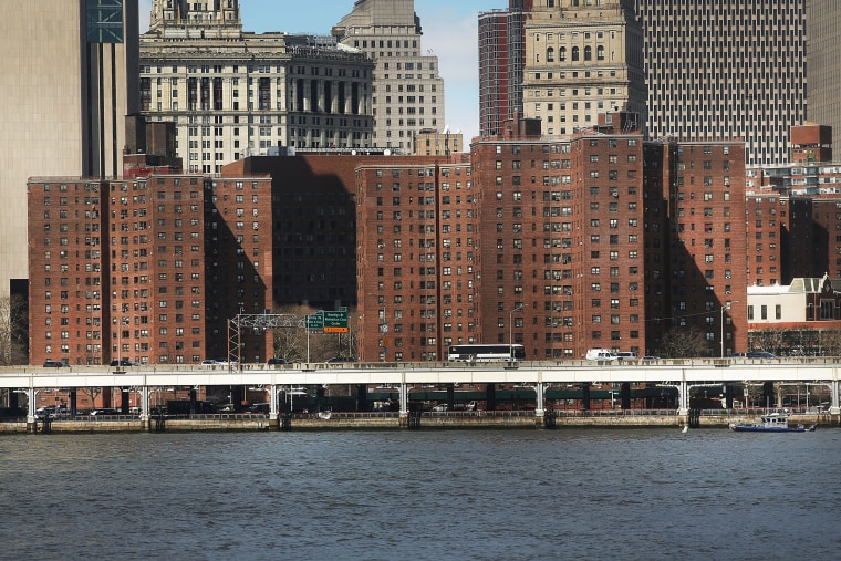 Image: Public housing in lower Manhattan
