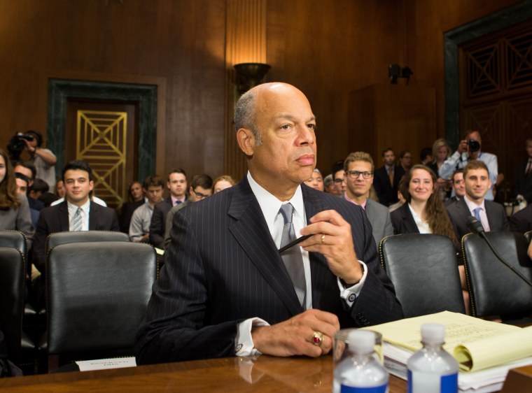 Image: Homeland Security Chief Jeh Johnson prepares to testify