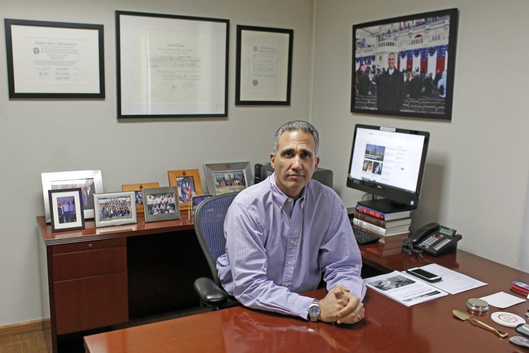 Image: Andres W. Lopez at his office in San Juan, Puerto Rico