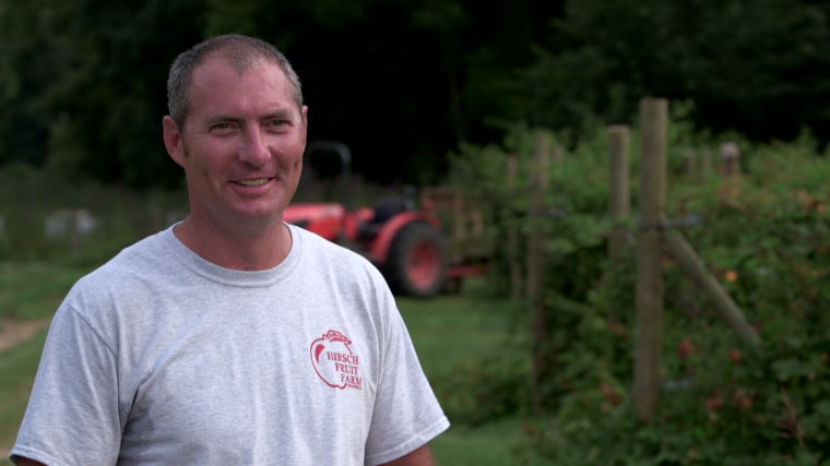 Image: Mike Hirsh is the fourth generation owner at Hirsch Fruit Farms--a supplier for Jeni's Splendid Ice Screams.